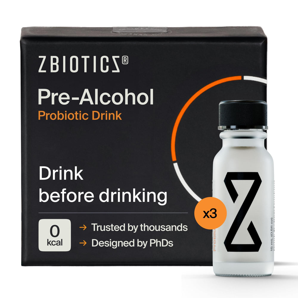 ZBiotics frente del envase mostrando tamaño compacto y conveniencia