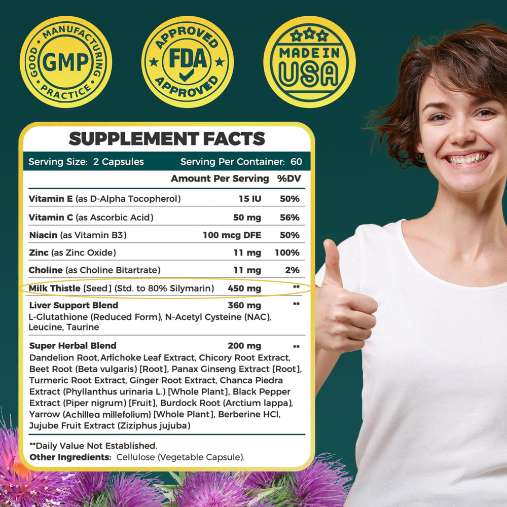 ZEBORA Cardo Mariano: cápsulas vegetarianas para uso diario y bienestar