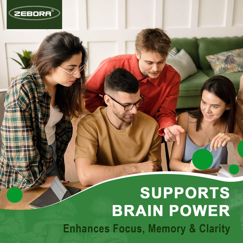 ZEBORA Mezcla 5 hongos: soporte de energía y vitalidad diaria