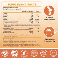 Mezcla de colágeno en bebida para cuidado diario de piel y cabello.