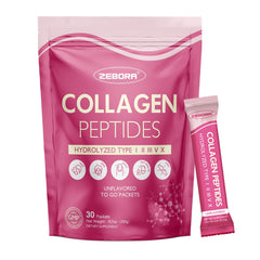 ZEBORA Multi Colagen Peptidos: bolsitas faciles para dosis diarias.
