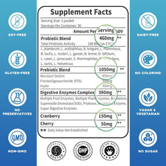 Botella Zebora Probiotics para consumo diario y conveniente
