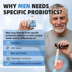 ZEBORA Probiotics para hombres: enfoque en vitalidad diaria y energía.
