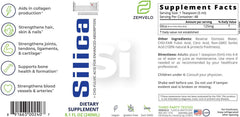 Zemvelo solución clara de sílice iónica en primer plano para rápida absorción
