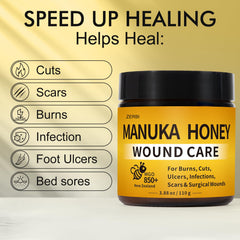 Aplicación de ZERBI Manuka en un corte pequeño, favorece ambiente húmedo protector