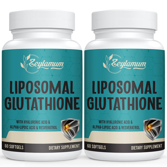 Zeylamum glutatión liposomal en cápsulas blandas para uso diario.