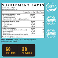 Zeylamum Glutatión liposomal 2400mg, cápsulas: alta absorción gracias a la tecnología liposomal.