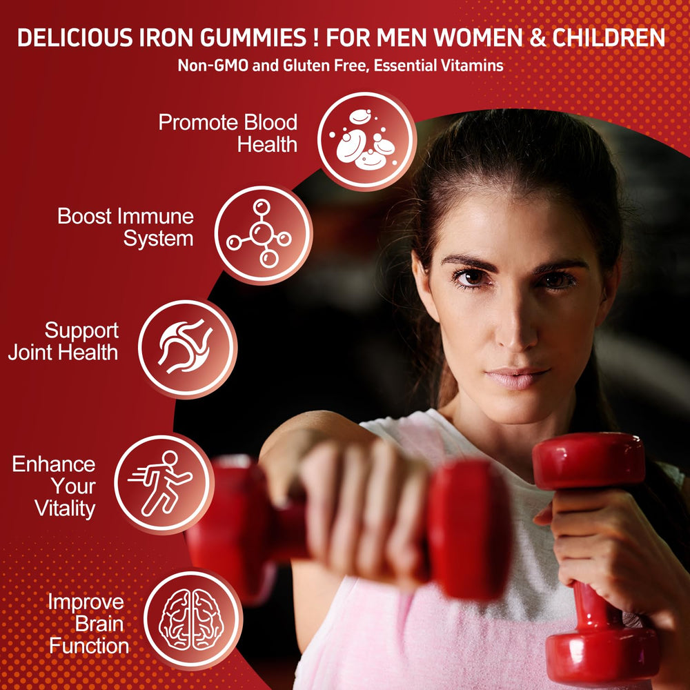 Etiqueta nutricional de ZHPHK hierro con vitamina C y folato.