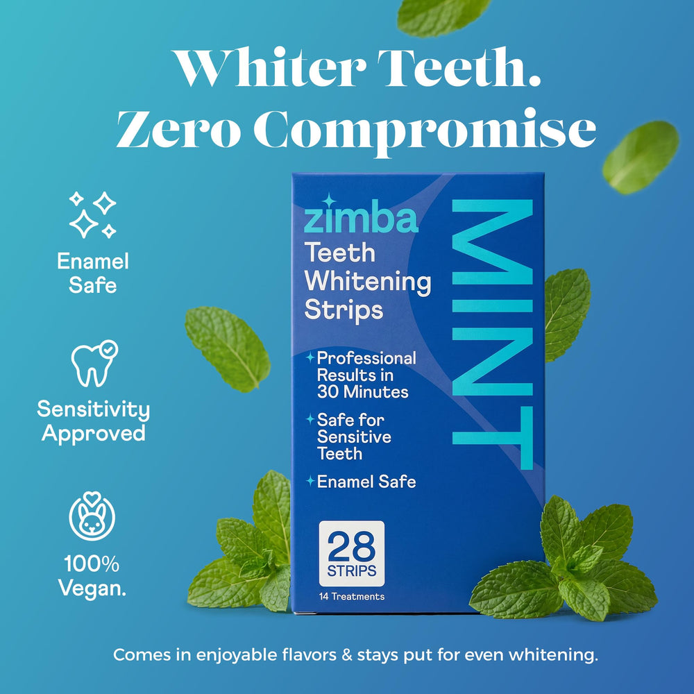 Zimba etiqueta de ingredientes mostrando formulación segura para esmalte