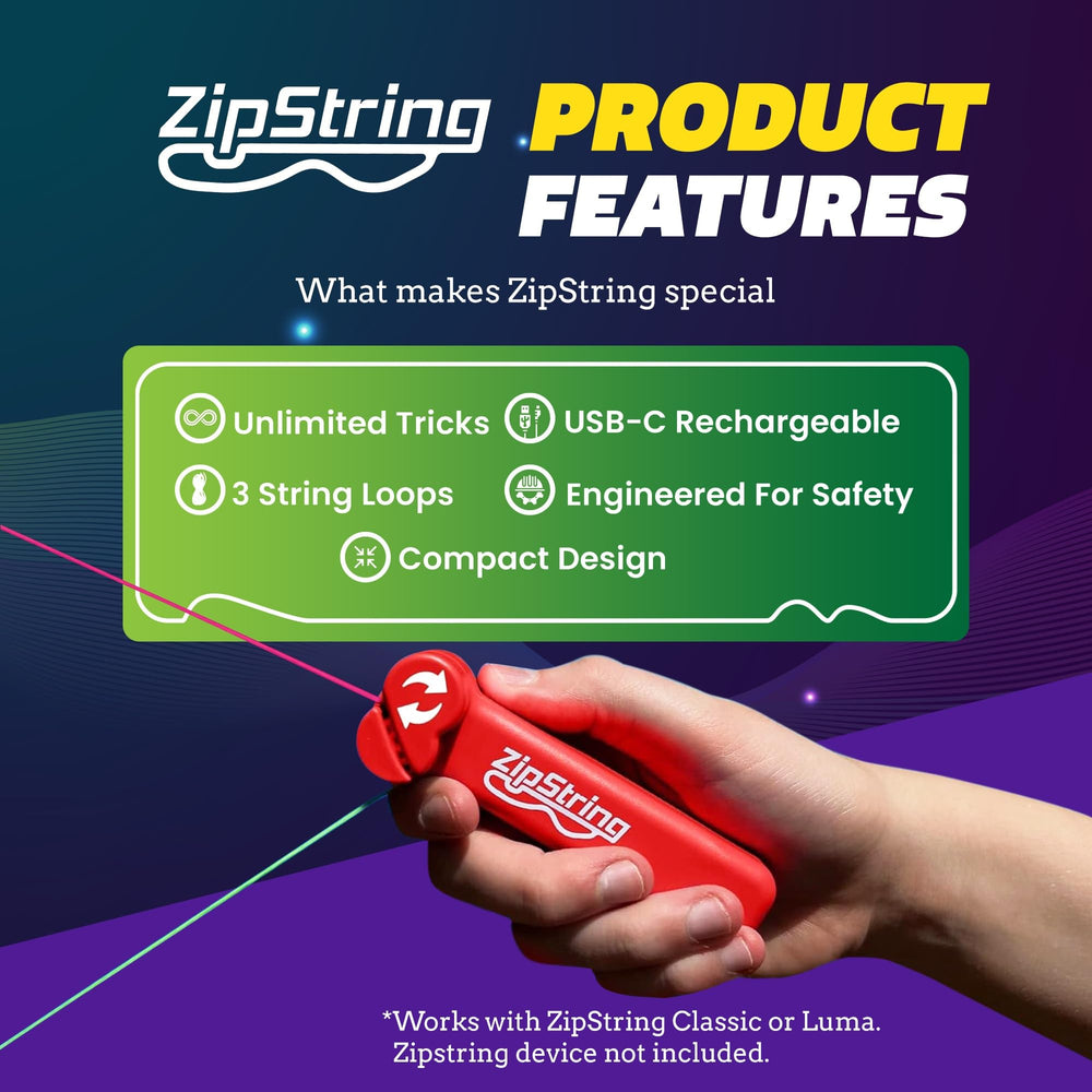 Instalación rápida de ZipString Psycho Strings en el juguete para cambio sencillo