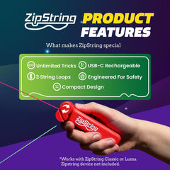 Instalación rápida de ZipString Psycho Strings en el juguete para cambio sencillo