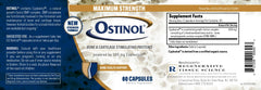 ZYCAL Ostinol presentación 60 cápsulas sobre mesa, conveniencia para un mes