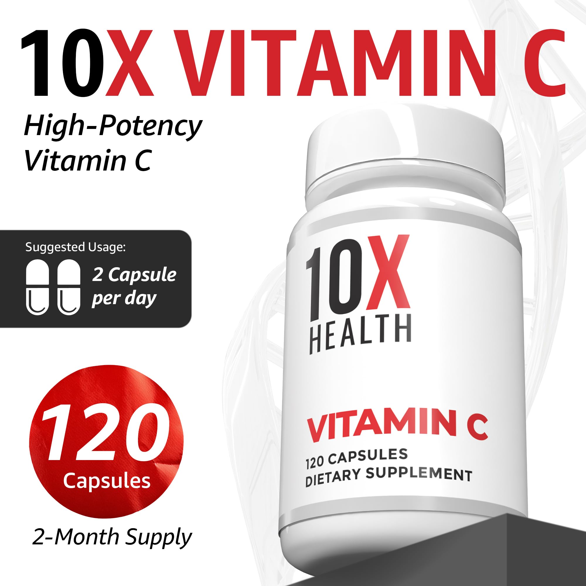 10X Health etiqueta legible, beneficio transparencia de ingredientes