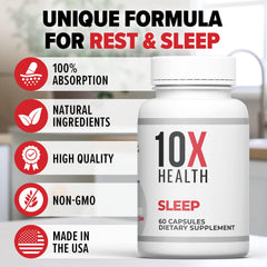 10X Health System cápsula junto a mano para visualizar tamaño y facilidad de uso