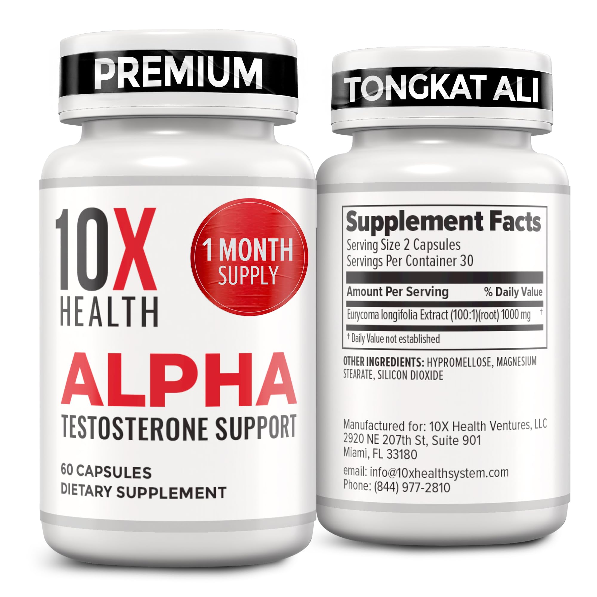 10X Health frontal del envase mostrando diseño y beneficio energético