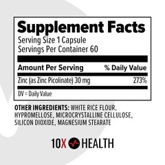 10X Health System cápsula abierta mostrando textura y pureza del ingrediente