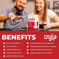 120LIFE vaso preparado con hielo lista para beber y refrescar energías