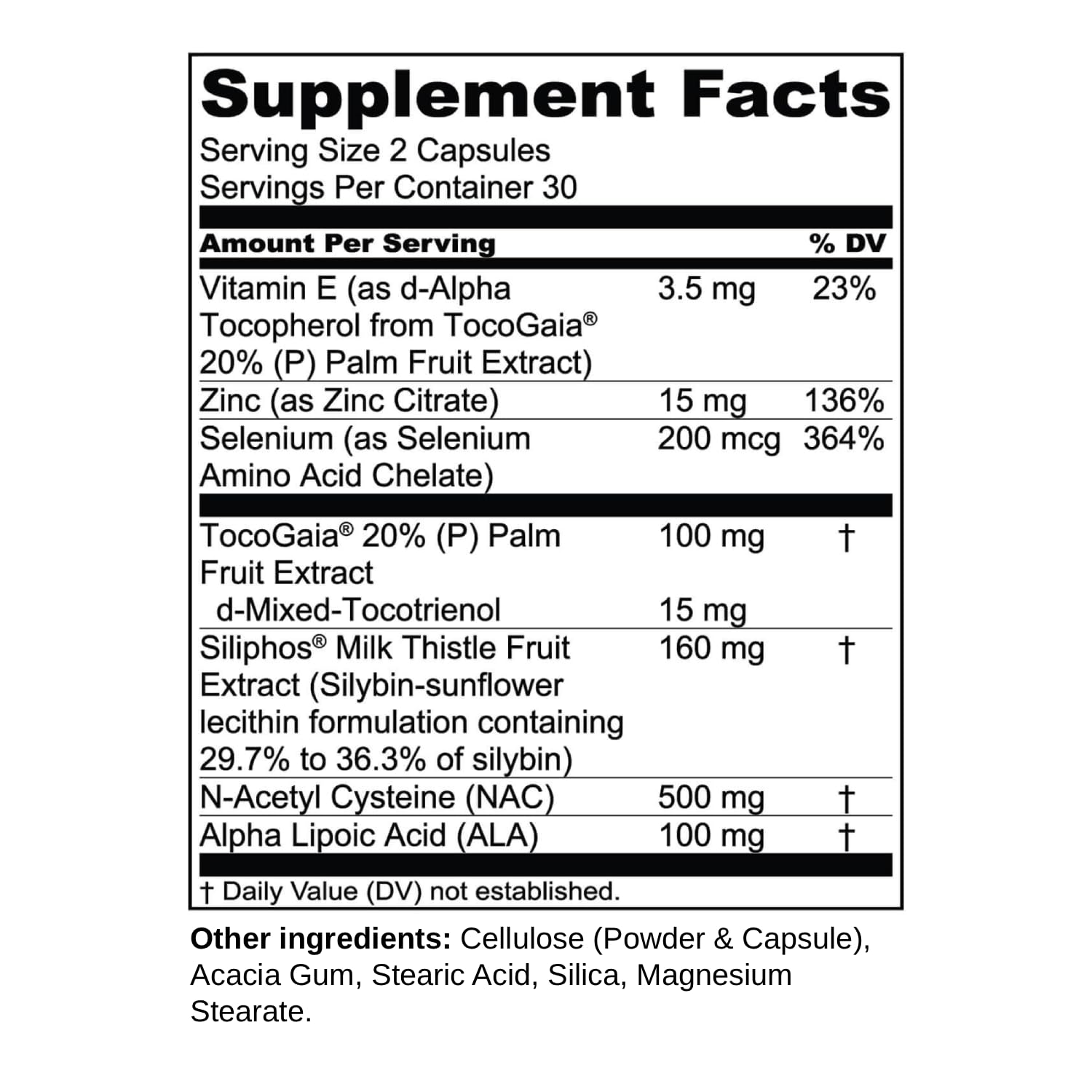 1MD Nutrition cápsulas de LiverMD en primer plano para identificar formato