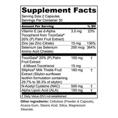 1MD Nutrition cápsulas de LiverMD en primer plano para identificar formato