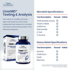 1MD Nutrition etiqueta detallada con ingredientes y beneficios visibles