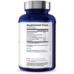 1MD Nutrition MoveMD comparación de tamaño de cápsula con una mano para escala