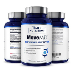 1MD Nutrition MoveMD frente del envase mostrando la marca y beneficios