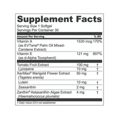 1MD Nutrition gráfico carotenoides VisionMD composición antioxidante clara