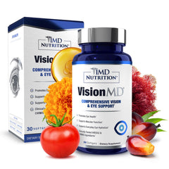 1MD Nutrition empaque frontal de VisionMD mostrando presentación y beneficio