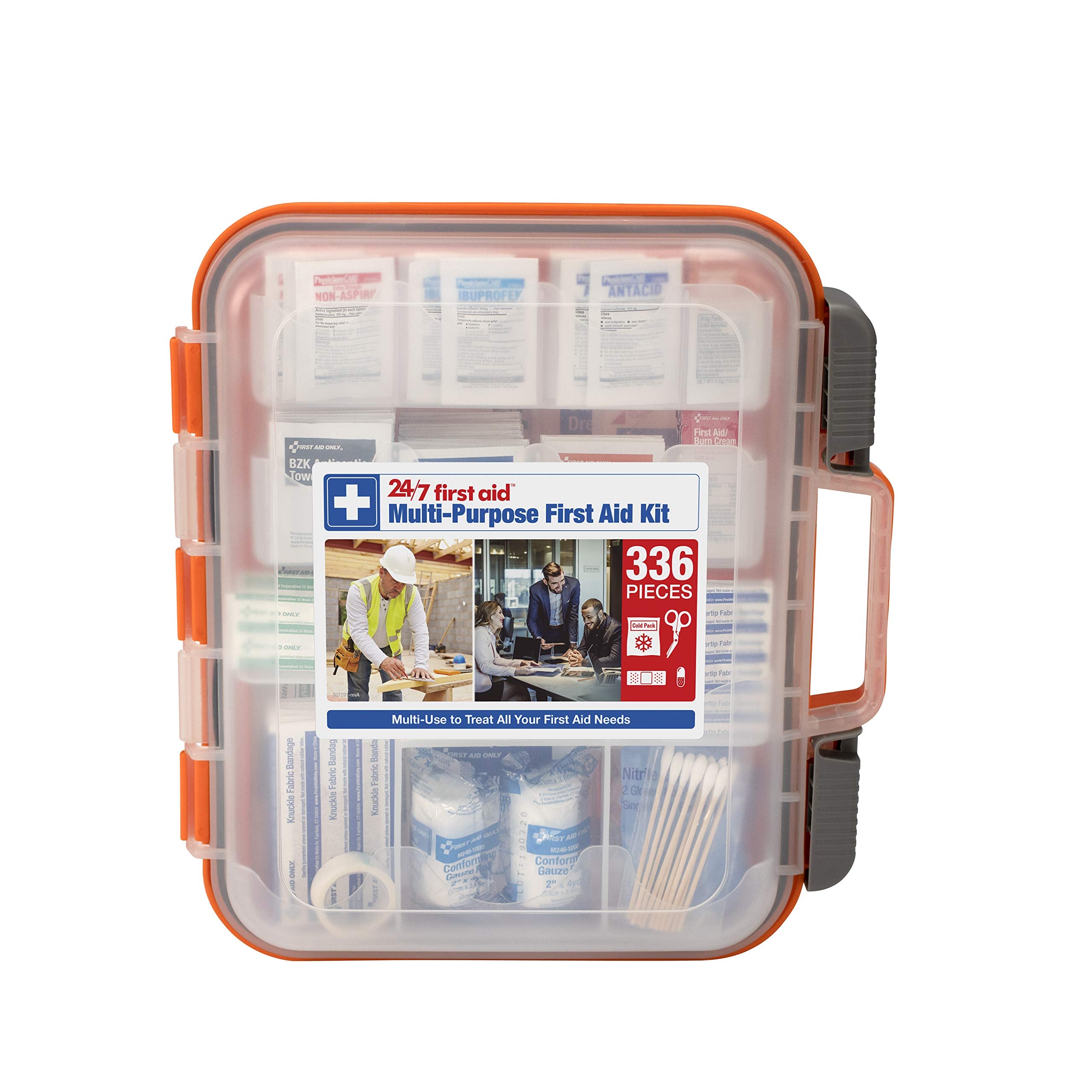 24/7 First Aid estuche frontal resistente, accesible y listo para emergencias