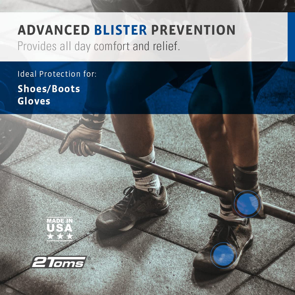 2Toms BlisterShield textura de polvo talco‑free que reduce la fricción