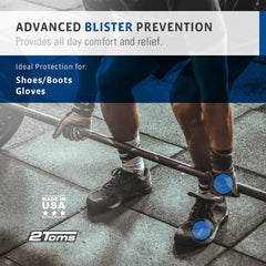 2Toms BlisterShield textura de polvo talco‑free que reduce la fricción