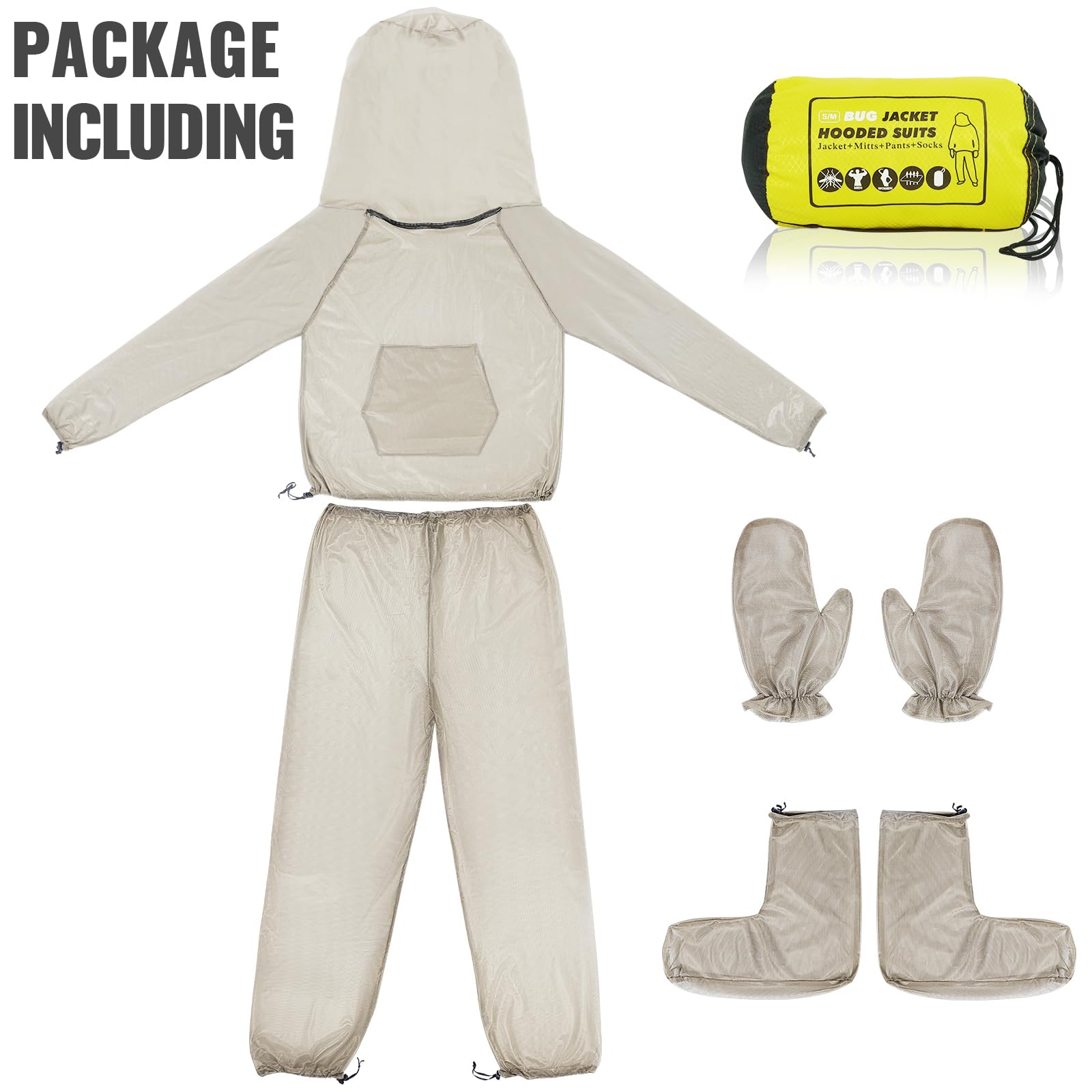 2win2buy traje plegado en bolsa compacta, transporte ligero y fácil almacenamiento
