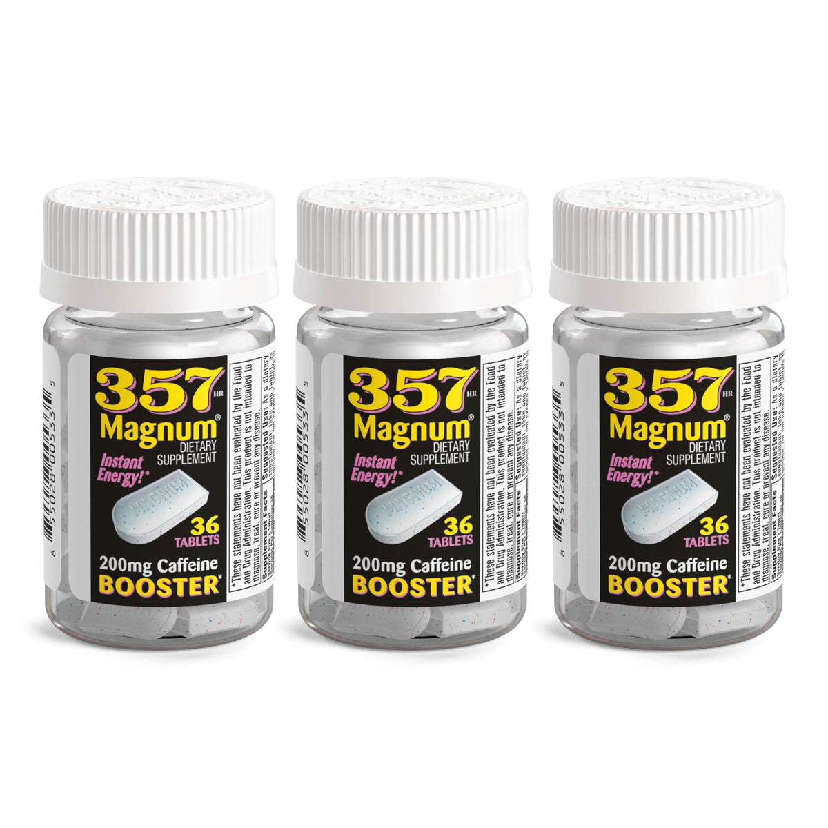 357 HR MAGNUM empaque frontal mostrando energía rápida