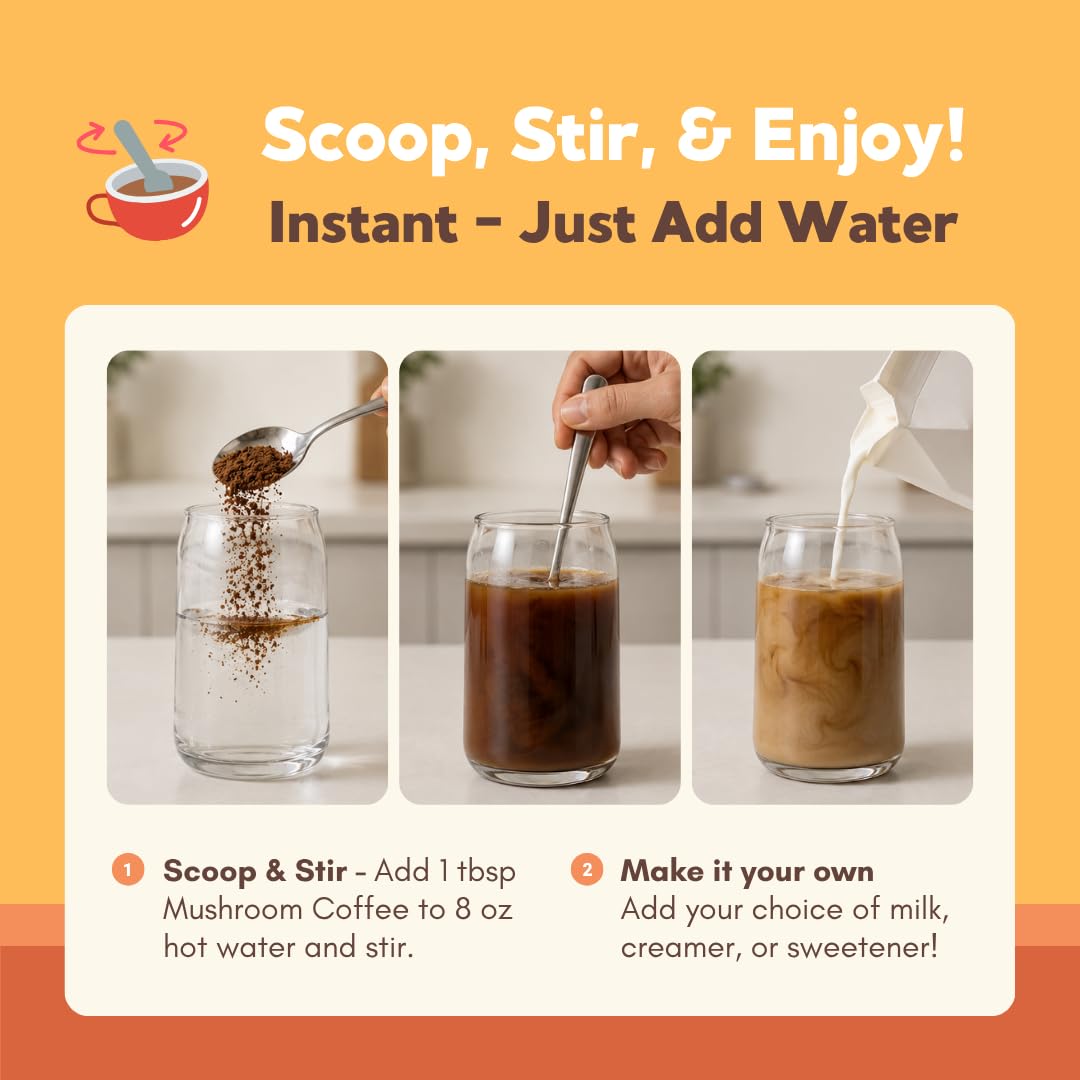360 Nutrition café en una mañana ocupada, ilustra preparación rápida y consumo práctico