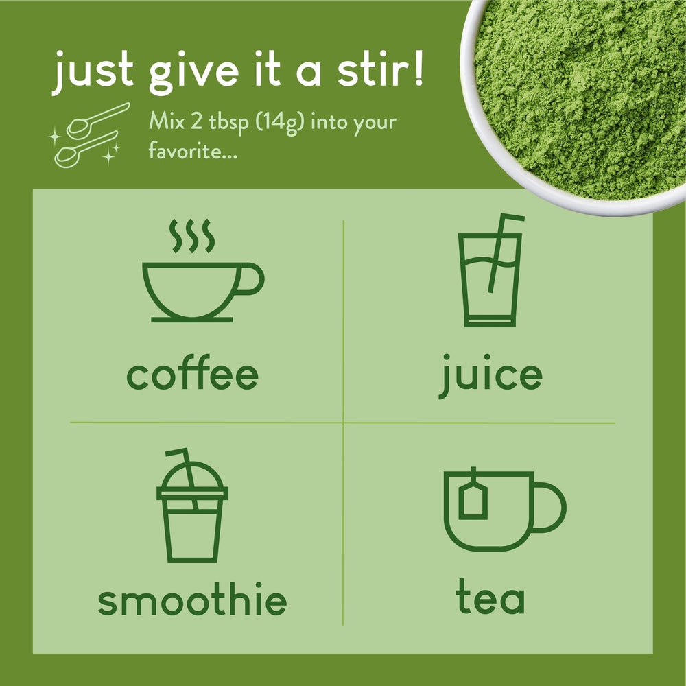 360 Nutrition matcha latte preparado en taza sabor y aroma