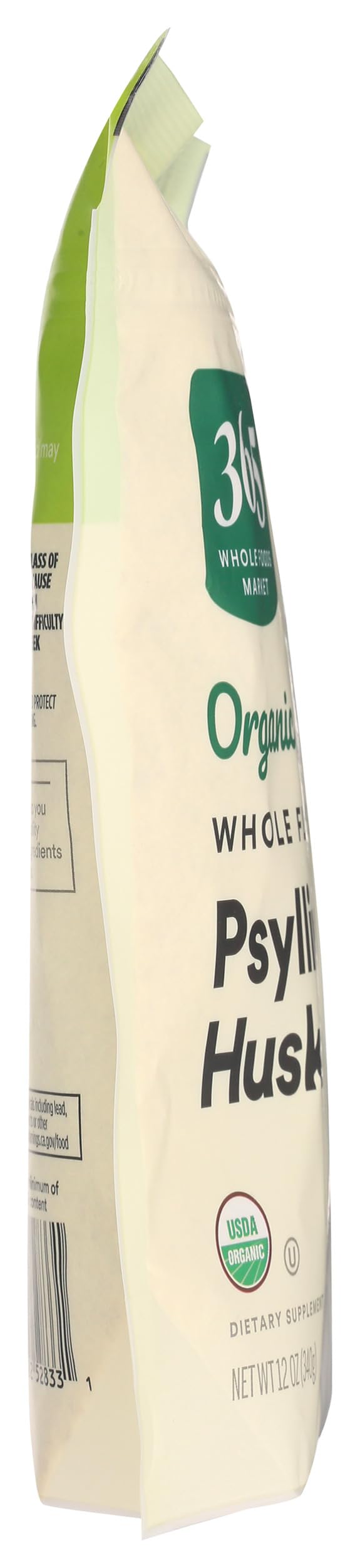 365 by Whole Foods Market psyllium husk mezclado en un batido mostrando integración y mejora de textura