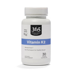 365 by Whole Foods Market frasco frontal y etiqueta clara mostrando beneficios