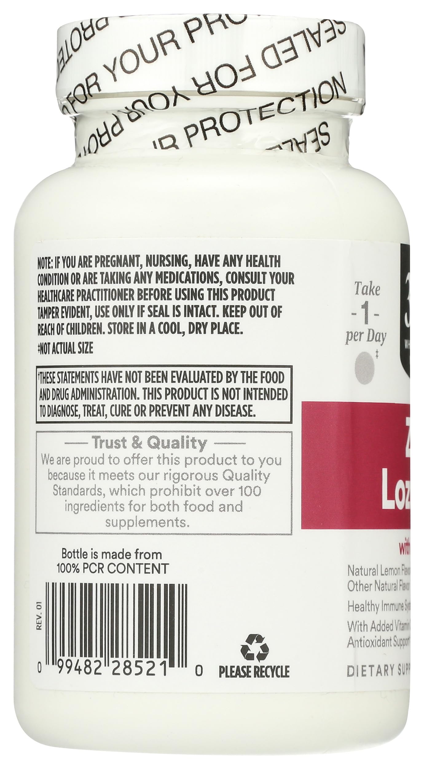 detalle de etiqueta 365 by Whole Foods Market con ingredientes y sin conservantes