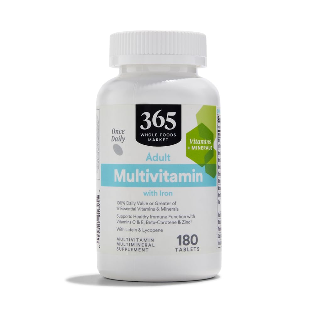 365 by Whole Foods Market envase frontal mostrando 180 tabletas y beneficios claros