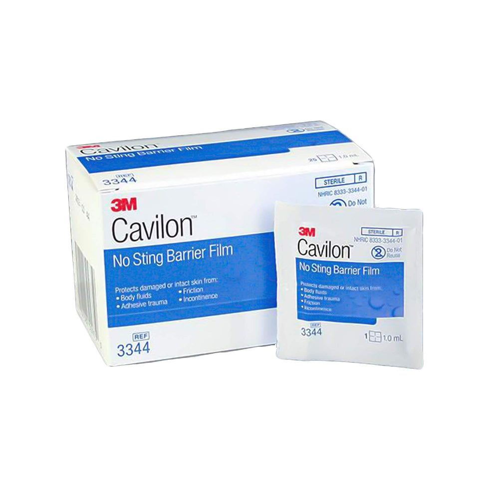 3M Cavilon empaque frontal estéril mostrando dosis monodosis y protección