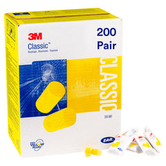 3M E-A-R Classic frontal del paquete amarillo, fácil identificación para cumplimiento