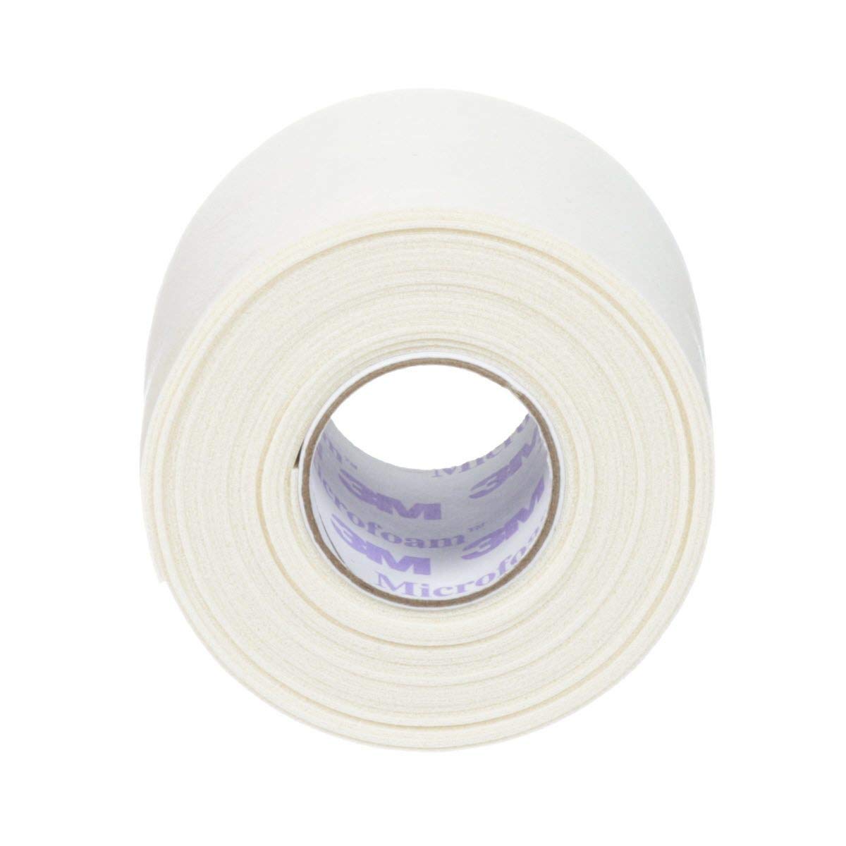 3M microfoam vista frontal del rollo con etiqueta legible y fácil manejo