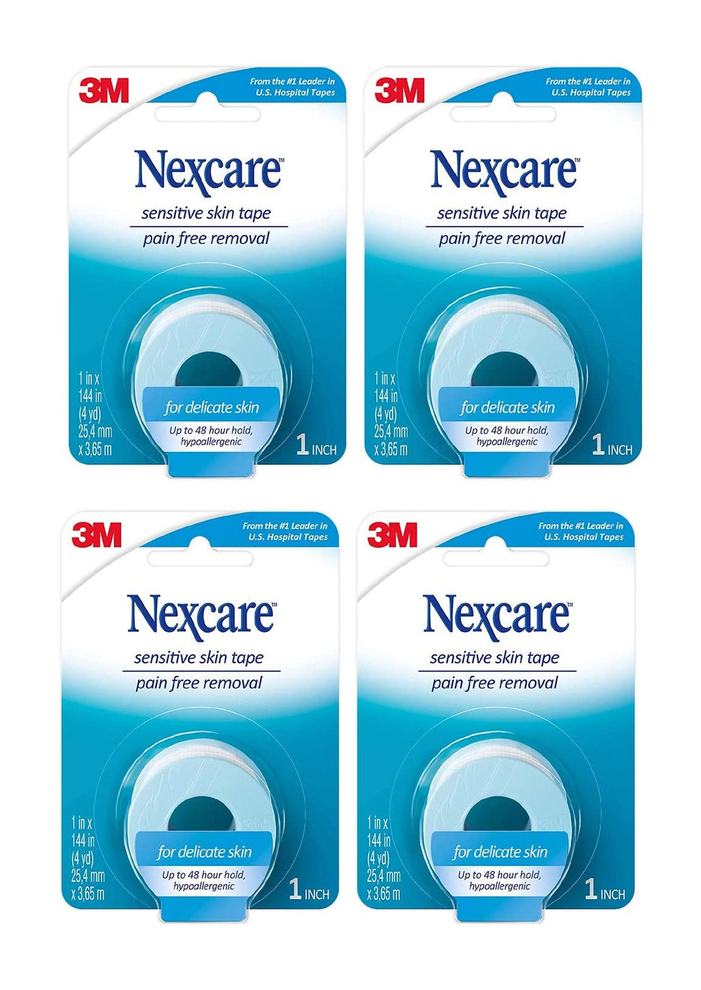 3M Nexcare empaque frontal mostrando rollo y marca para confianza inmediata