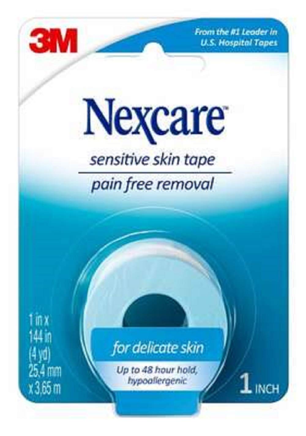 3M Nexcare primer plano de textura del adhesivo que ilustra adherencia suave