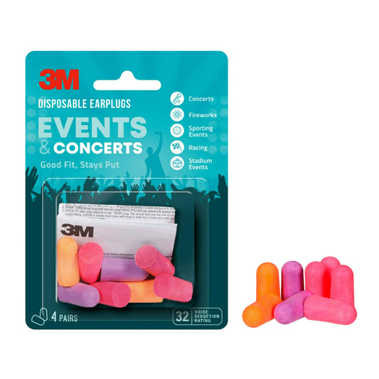 3M empaque frontal mostrando 4 pares, protección rápida
