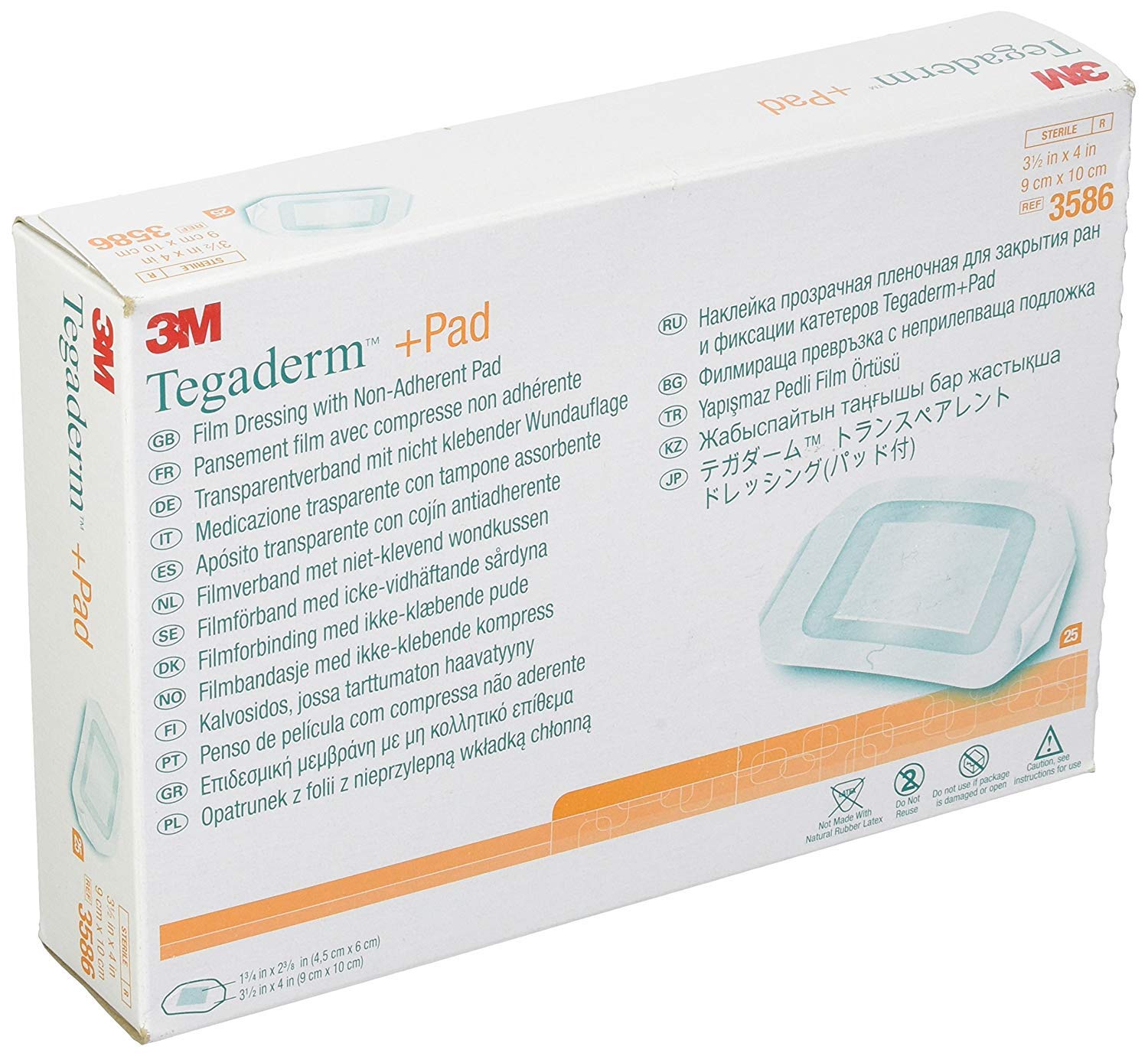 3M Tegaderm imagen frontal del empaque con protección impermeable