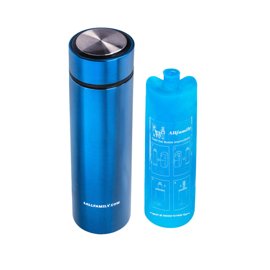 4ALLFAMILY Nomad frontal azul mostrando funda compacta y protección térmica