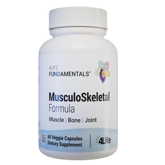 4Life Musculoskeletal Formula con garra del diablo para apoyo de articulaciones y tejido conectivo.