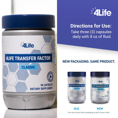4Life detalle de ingredientes calostro Transfer Factor Classic explicando origen