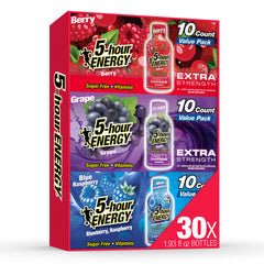 5-hour ENERGY envase frontal mostrando etiqueta y tamaño compacto